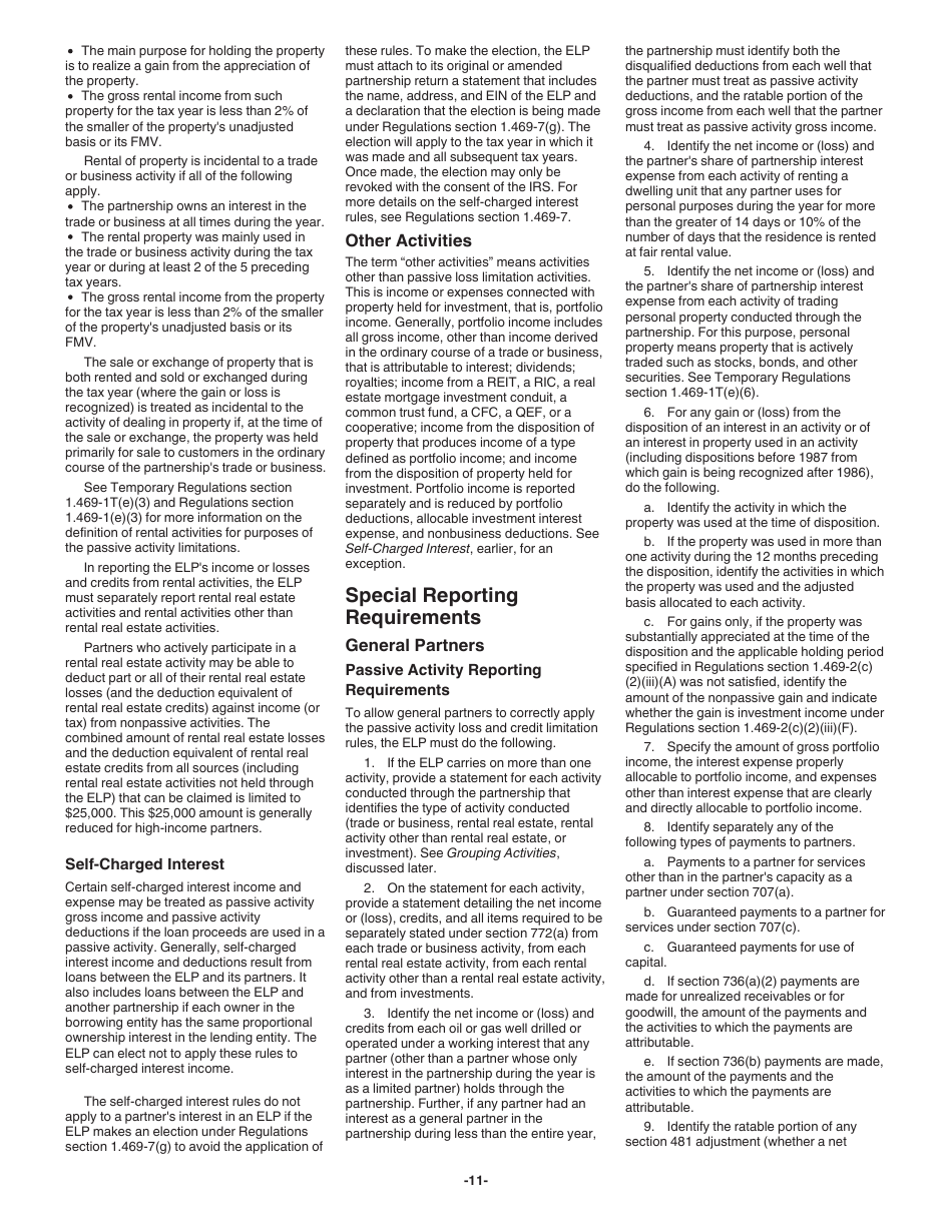 Instructions for IRS Form 1065-B U.S. Return of Income for Electing Large Partnerships, Page 11