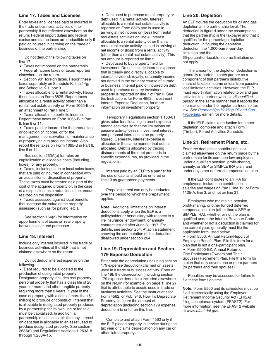 Instructions for IRS Form 1065-B U.S. Return of Income for Electing Large Partnerships, Page 18