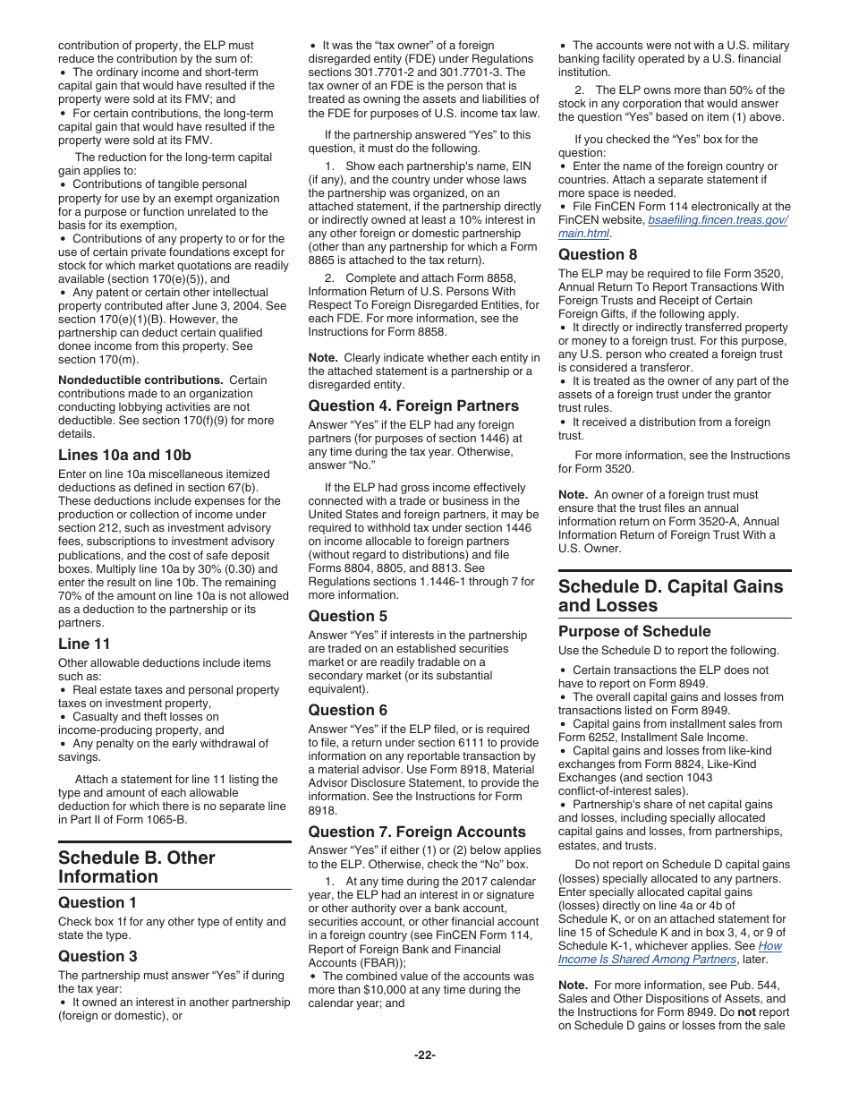 Instructions for IRS Form 1065-B U.S. Return of Income for Electing Large Partnerships, Page 22