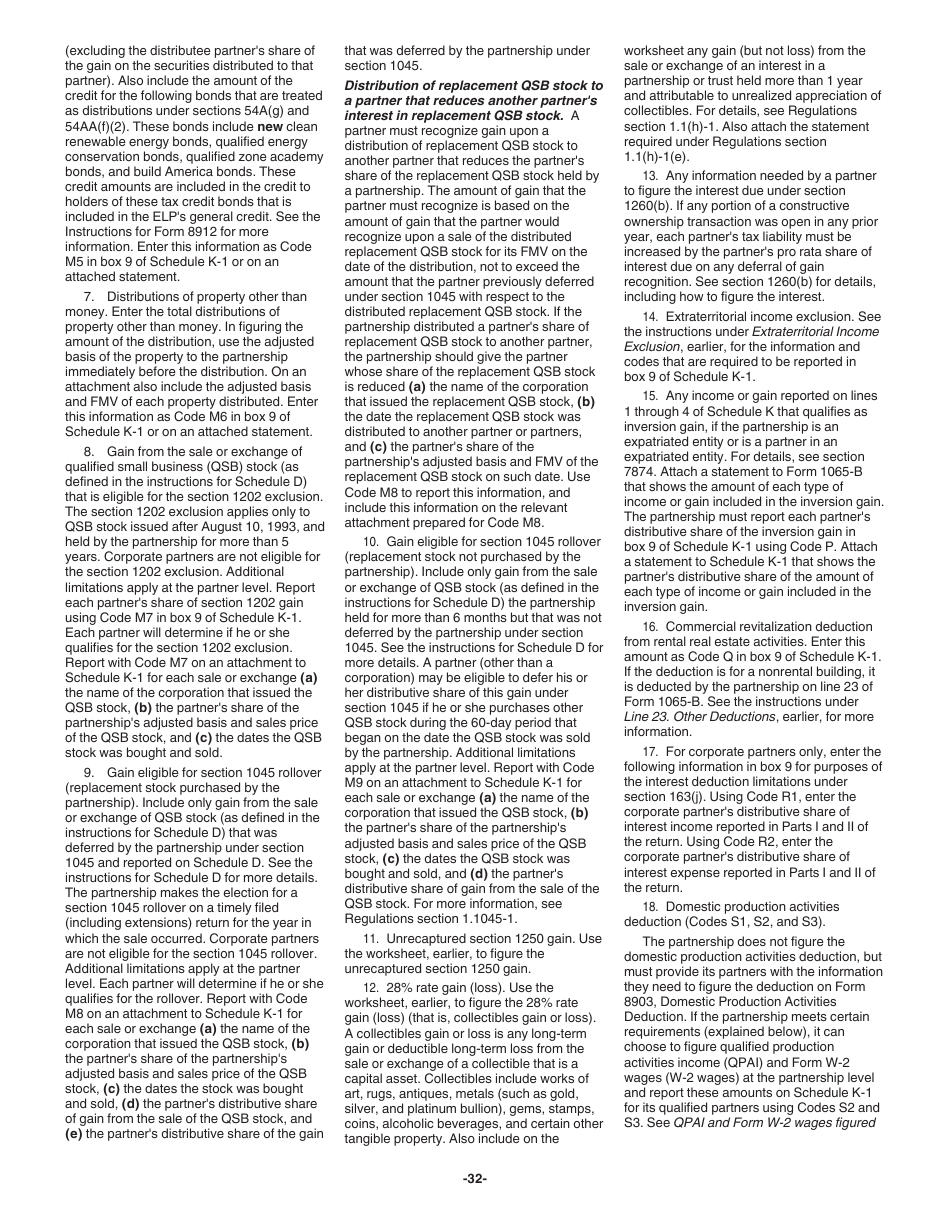 Instructions for IRS Form 1065-B U.S. Return of Income for Electing Large Partnerships, Page 32