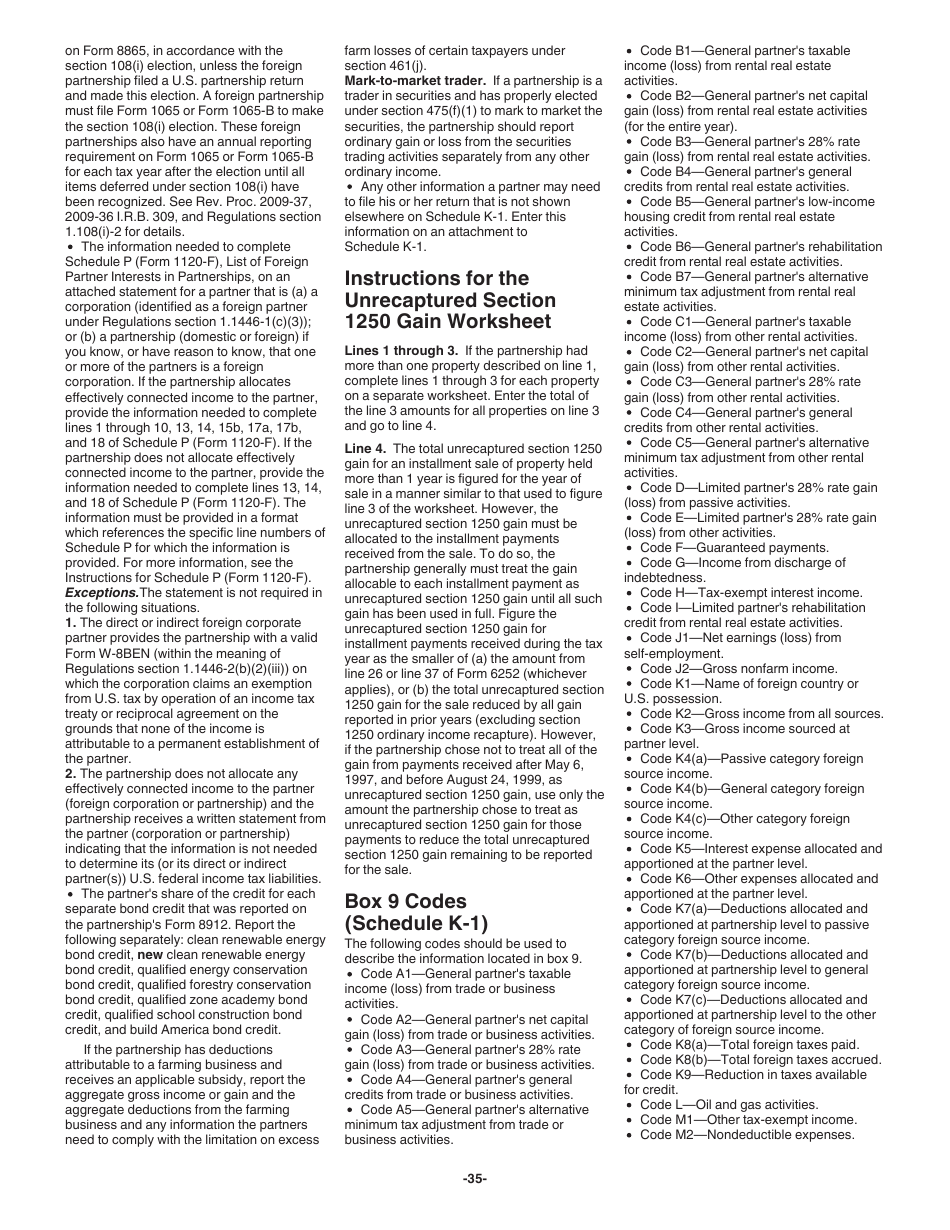 Instructions for IRS Form 1065-B U.S. Return of Income for Electing Large Partnerships, Page 35