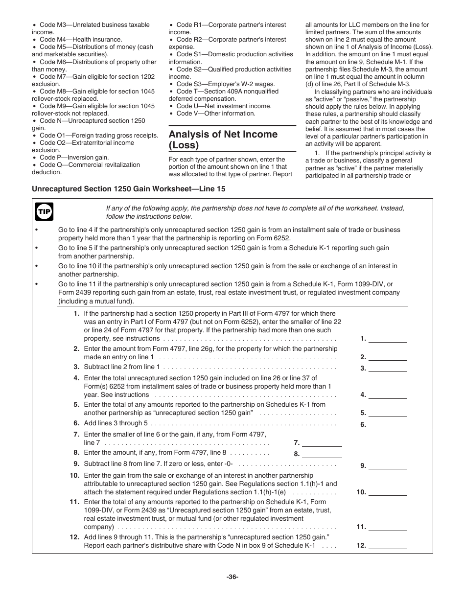 Instructions for IRS Form 1065-B U.S. Return of Income for Electing Large Partnerships, Page 36