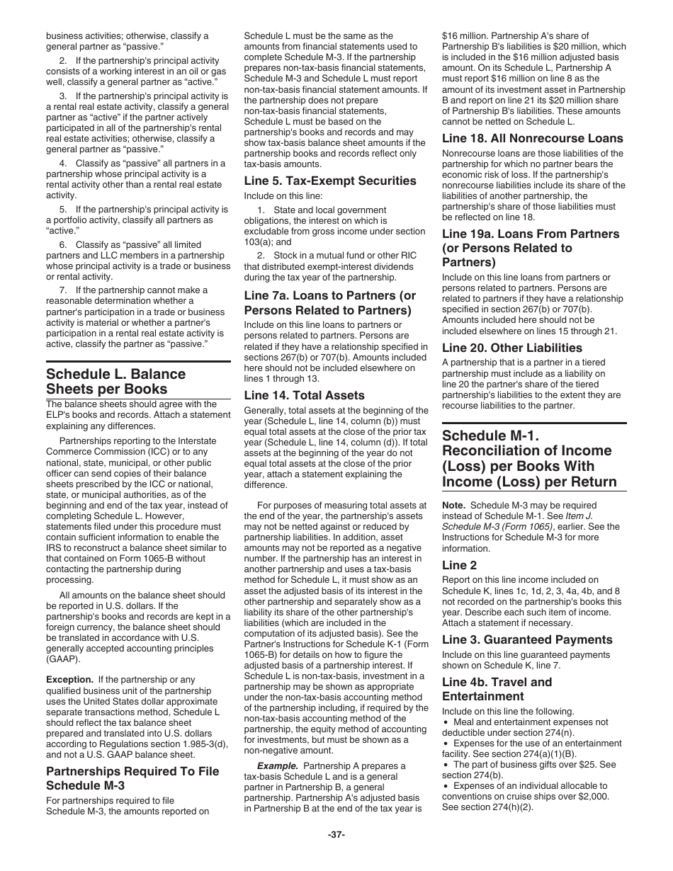 Instructions for IRS Form 1065-B U.S. Return of Income for Electing Large Partnerships, Page 37