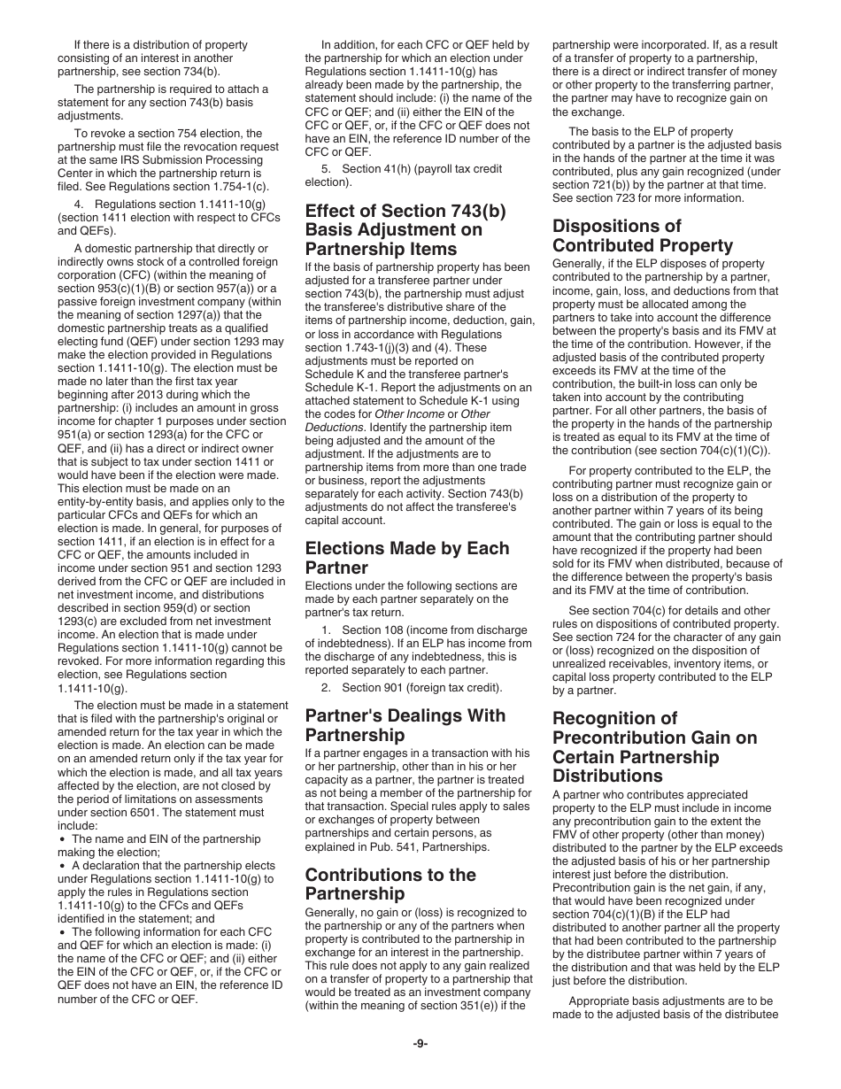 Instructions for IRS Form 1065-B U.S. Return of Income for Electing Large Partnerships, Page 9