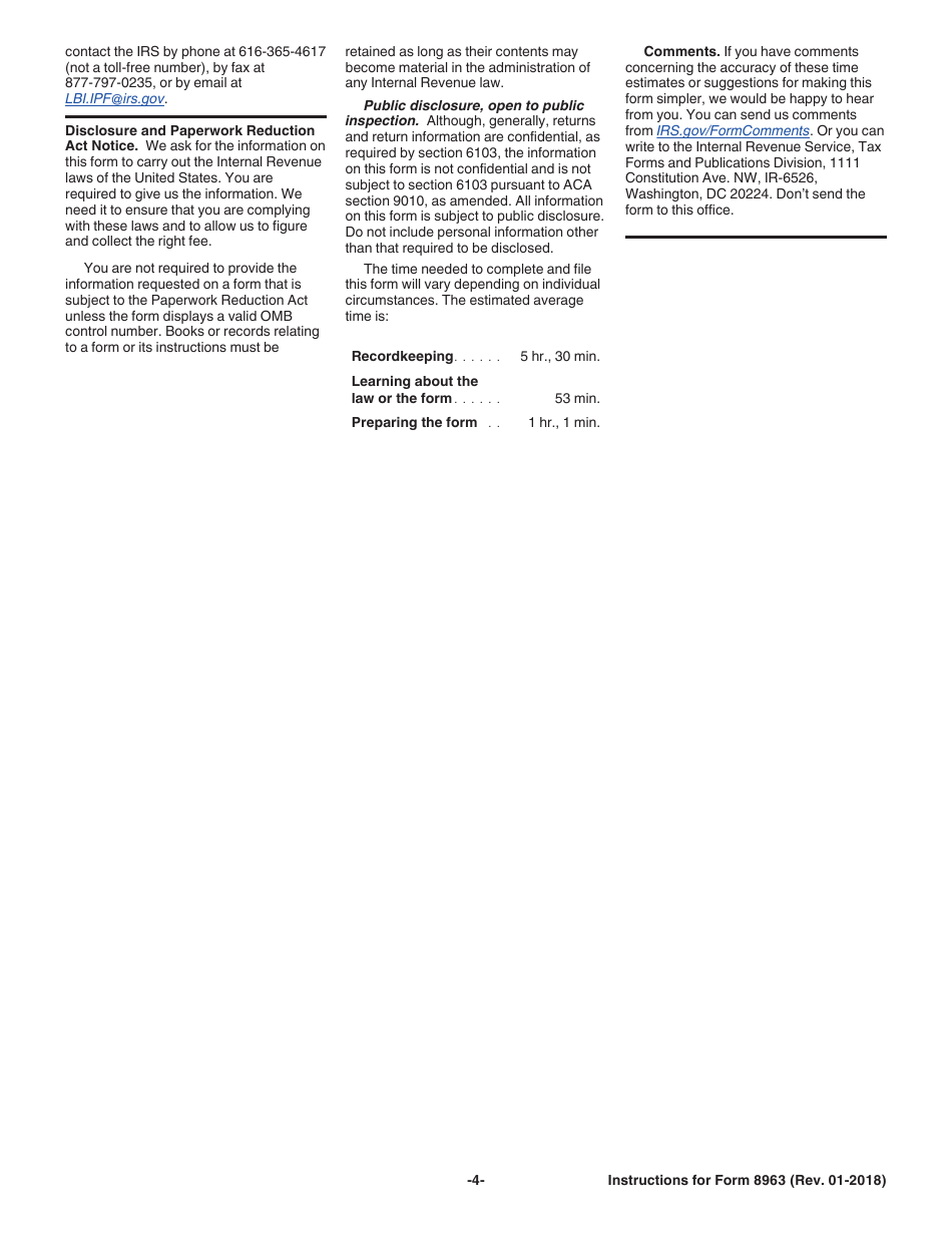 Instructions for IRS Form 8963 Report of Health Insurance Provider Information, Page 4