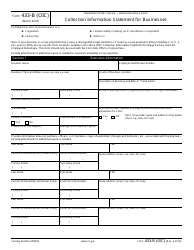 IRS Form 433-B (OIC) Collection Information Statement for Businesses