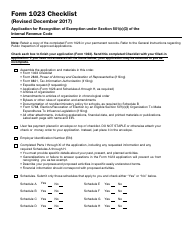IRS Form 1023 Application for Recognition of Exemption, Page 27