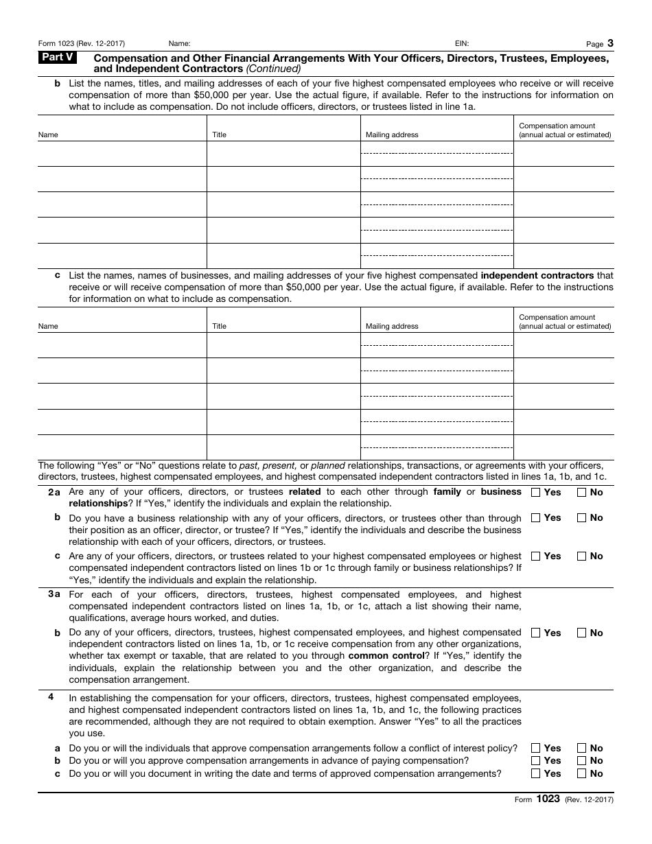 Irs Form 1023 Fill Out Sign Online And Download Fillable Pdf Templateroller 7379