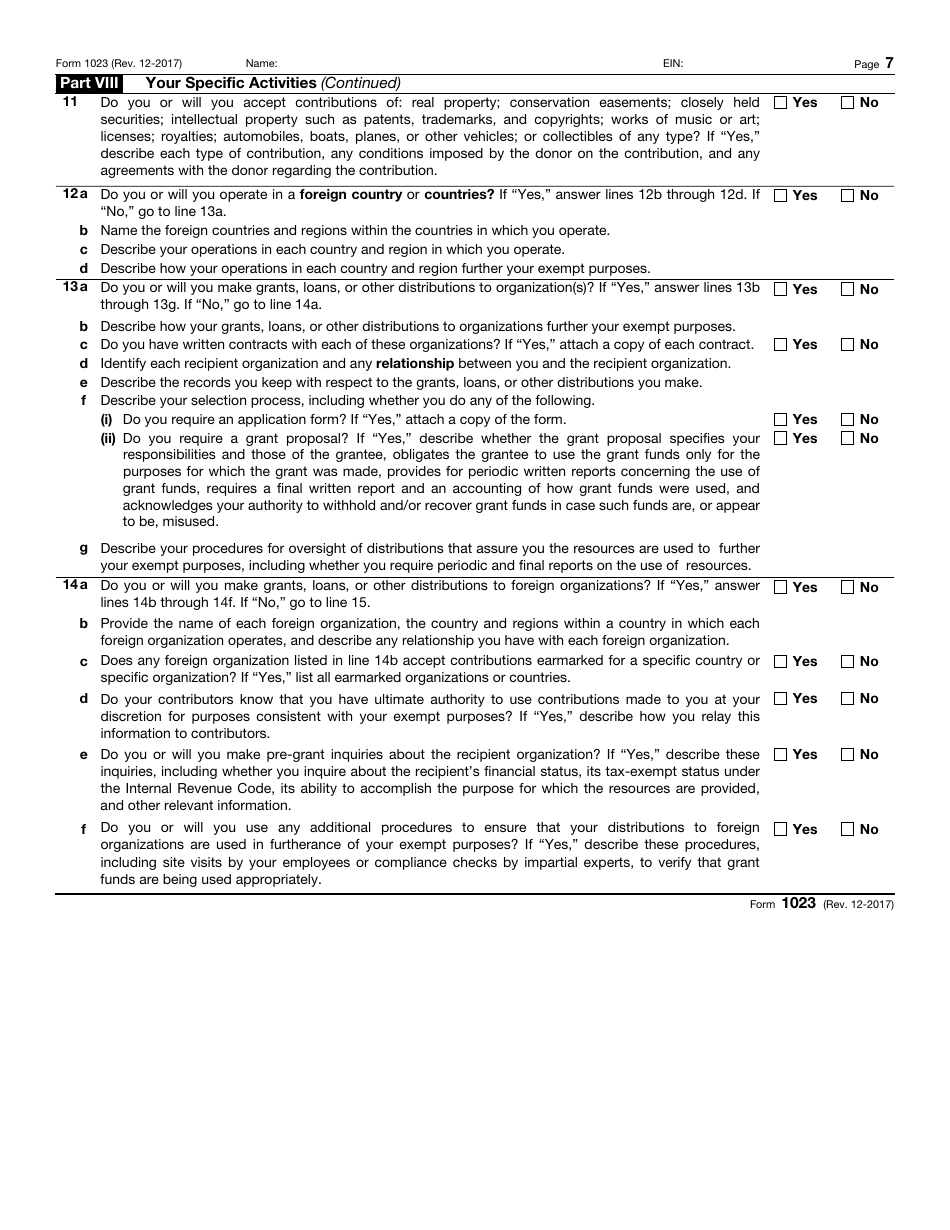 Irs Form 1023 Fill Out Sign Online And Download Fillable Pdf Templateroller 5539