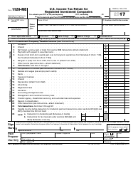 Document preview: IRS Form 1120-RIC U.S. Income Tax Return for Regulated Investment Companies