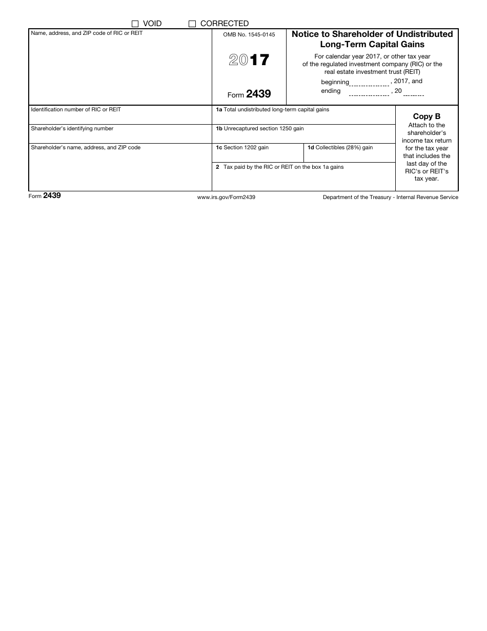 IRS Form 2439 Notice to Shareholder of Undistributed Long-Term Capital Gains, Page 3