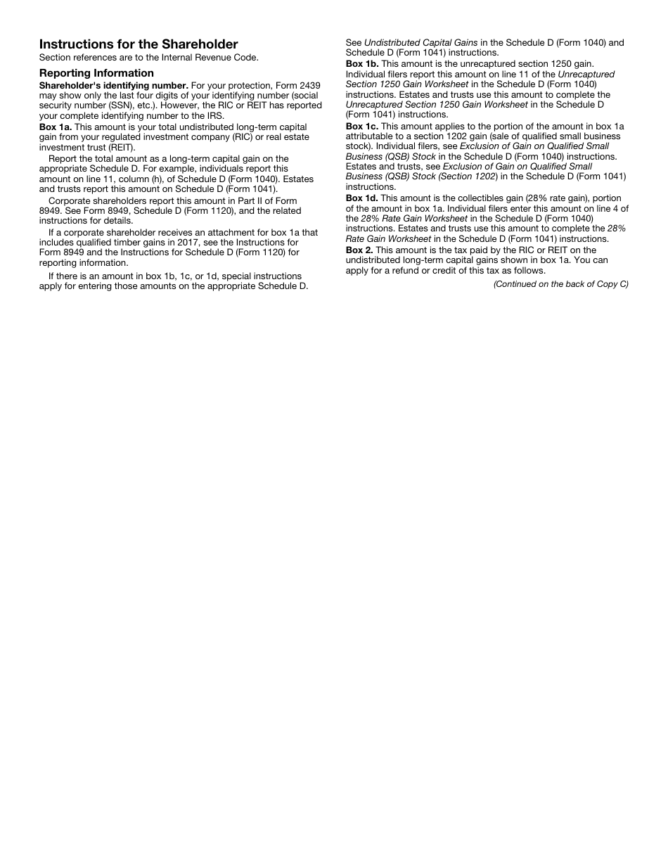 IRS Form 2439 Notice to Shareholder of Undistributed Long-Term Capital Gains, Page 4