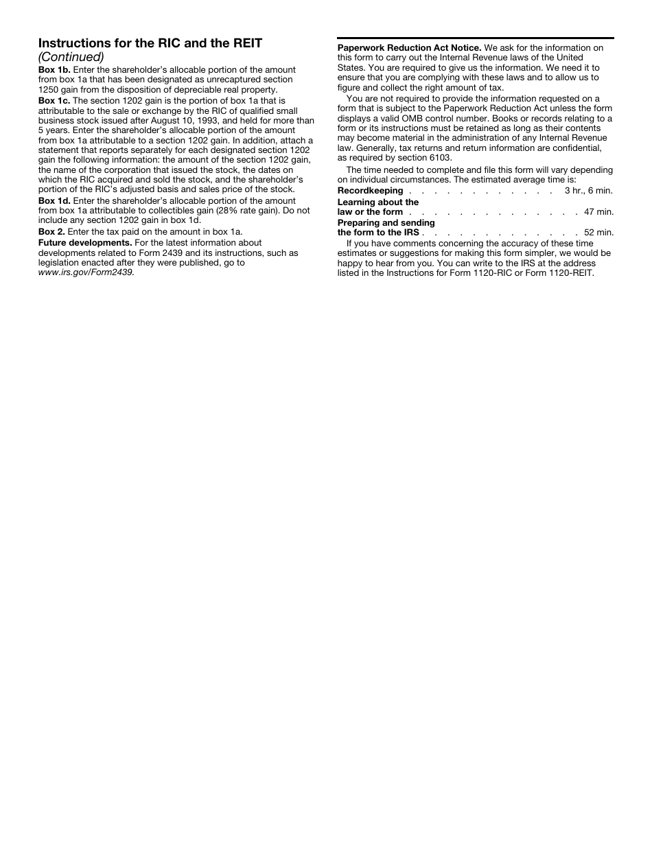 IRS Form 2439 Notice to Shareholder of Undistributed Long-Term Capital Gains, Page 8