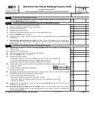 Document preview: IRS Form 8911 Alternative Fuel Vehicle Refueling Property Credit