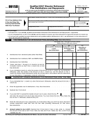 Document preview: IRS Form 8915B Qualified 2017 Disaster Retirement Plan Distributions and Repayments