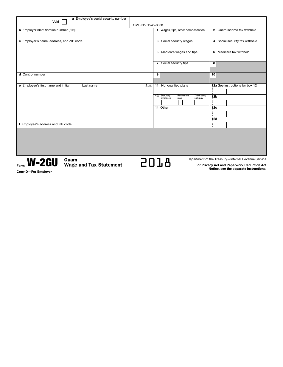 IRS Form W-2GU Guam Wage and Tax Statement, Page 8