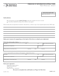 Document preview: Form AA-33FI Freedom of Information Appeal Form - New York