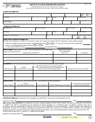 Document preview: Form DS-870 Article 19-a Bus Driver Application - New York