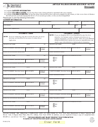 Document preview: Form DS-885 Article 19-a Bus Driver Add/Drop Notic - New York