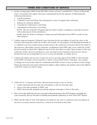 Form ELT-5 Lender Application for Participation in the Electronic Lien Transfer Program - New York, Page 2