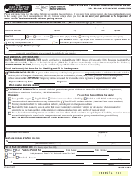 Form MV-664.1 Application for License Plates or Parking Permits for People With Severe Disabilities - New York, Page 3