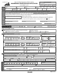 Document preview: Form MV-82sn Snowmobile Registration Application - New York