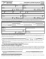 Document preview: Form MV-901B Garageman's Affirmation and Bill of Sale - New York