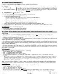 Form MV-902 Application for Duplicate Certificate of Title - New York, Page 2
