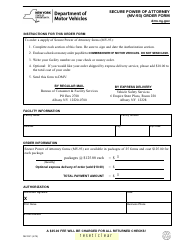Document preview: Form MV-93.1 Secure Power of Attorney Order Form - New York