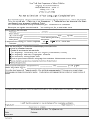 Document preview: Form PA-7 Complaint Form - New York