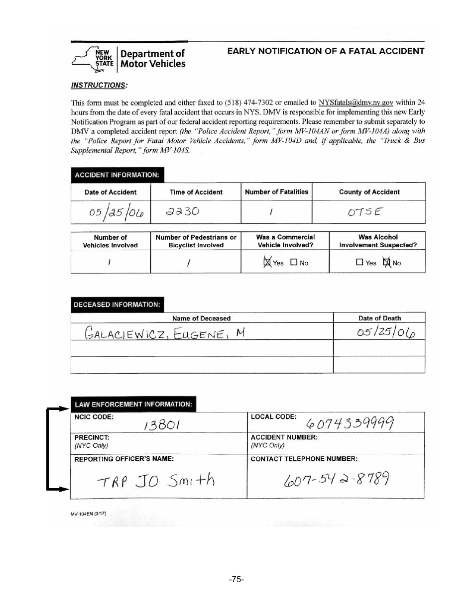 Instructions for Form MV-104EN, MV-104D ###### - New York, Page 5