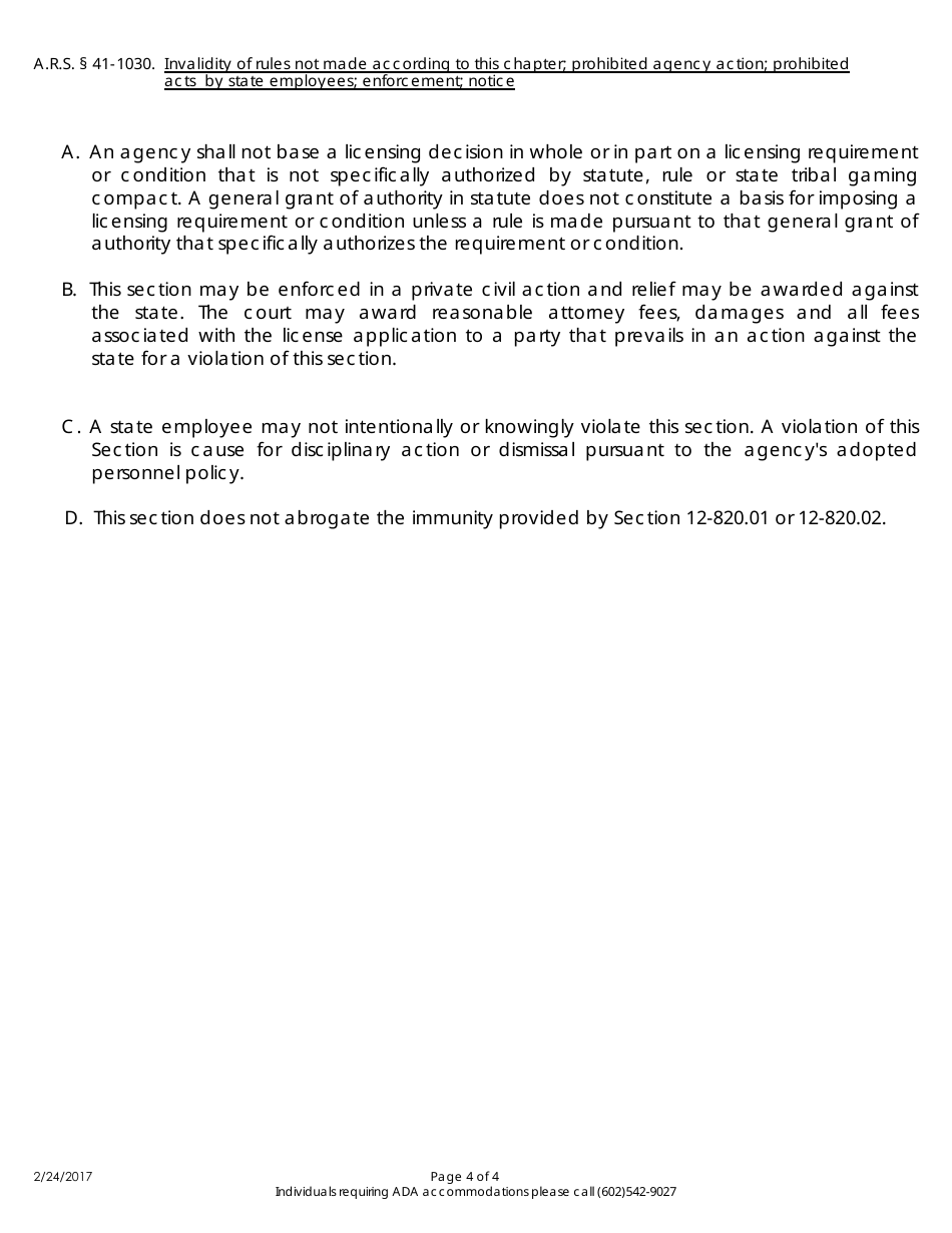 Application for Out-of-State Producer Liquor Licenses - Arizona, Page 4