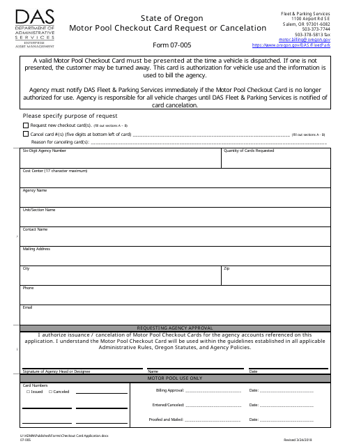 Form 07-005  Printable Pdf
