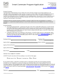 Document preview: Smart Commuter Program Application - Oregon