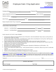 Employee Static Cling Application - Oregon