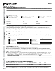 Form REV184 Power of Attorney - Minnesota