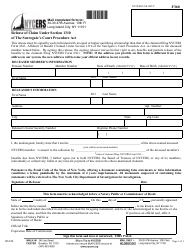 Form F360 Release of Claim Under Section 1310 of the Surrogate's Court Procedure Act - New York City