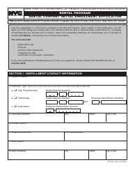 Form PV-0105 Rental Company Initial Enrollment Application - New York City