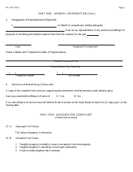Form RP-7141 Complaint on Tentative Special Franchise Full Values - New York, Page 2