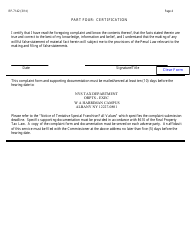 Form RP-7142 Complaint on Tentative Special Franchise Assessments - New York, Page 4