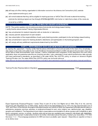 Form WIO-1040A Training Provider Assurances - Arizona, Page 2