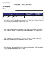 Form WIO-1075A Transfer of Funds Request Form - Arizona, Page 2