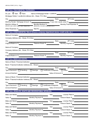 Form UB-092-A FORFF Confidential Financial Statement - Arizona, Page 2