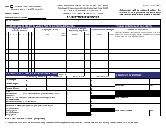 Form UC-522-FF Adjustment Report - Arizona, Page 2