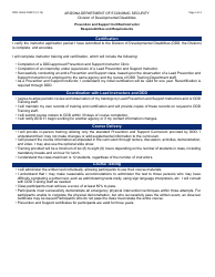 Form DDD-1692A FORFF Prevention and Support Instructor Recertification Packet - Arizona, Page 2