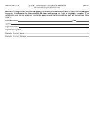 Form DDD-1692A FORFF Prevention and Support Instructor Recertification Packet - Arizona, Page 3