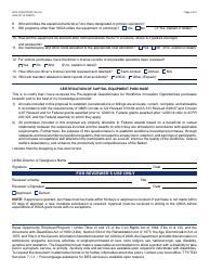 Form WIO-1079A FORFF Wioa Pre-approval Questionnaire for Equipment and Vehicles Over $5,000 - Arizona, Page 2