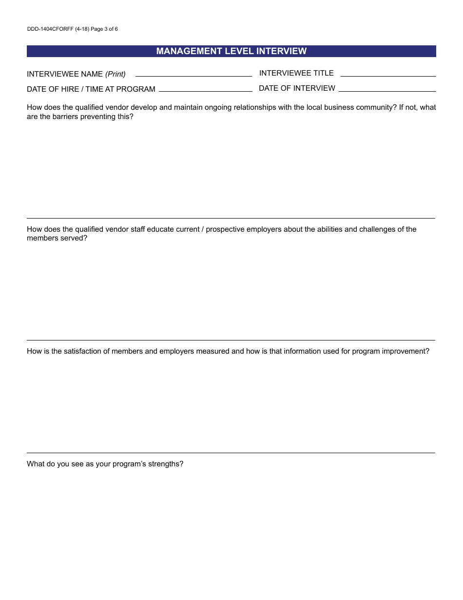 Form DDD-1404CFORFF Employment Support Aide - Quality Assurance Review - Arizona, Page 3
