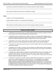 Form AD926 Statement of Understanding Independent Adoptions Program - Parent Who Places the Child With the Prospective Adoptive Parent(S) - California, Page 3
