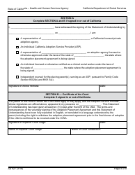 Form AD927 Statement of Understanding Independent Adoptions Program - Parent Who Places the Indian Child With the Prospective Adoptive Parent(S) - California, Page 8